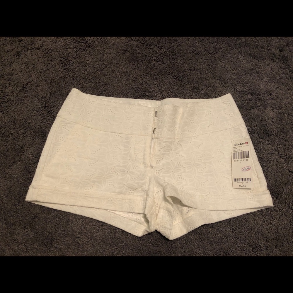 Day trip white shorts